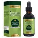 Go Toitained Immune Booster - Vedelad taimsed tugi koos Echinacea, Goldenseal & Usnea - 7 in 1 Suurendades kaitse täiskasvanutele ja lastele | 2 oz tinktuur (48 Servings) looduskaitse ja heaolu
