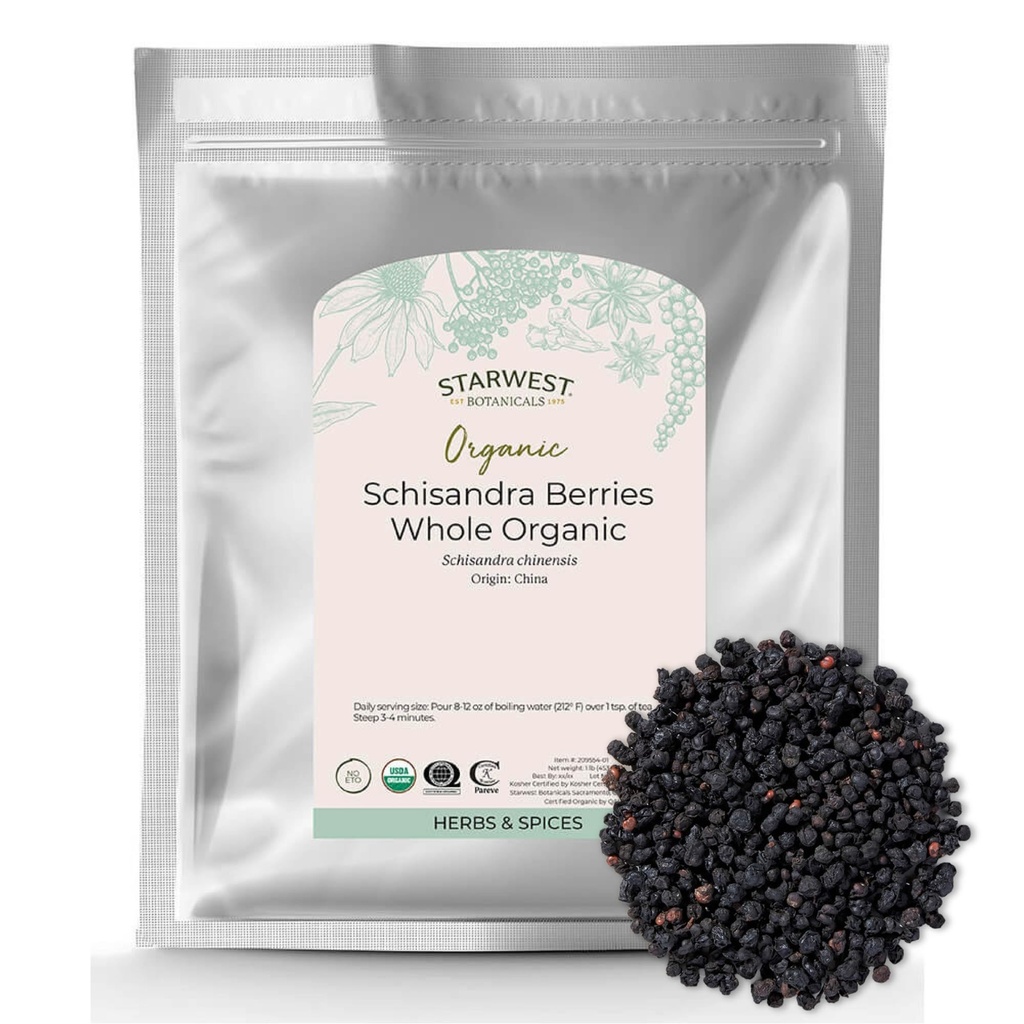 Starwest Botanicals Orgaaniline Schisandra Berry Terve, 1 Nael
