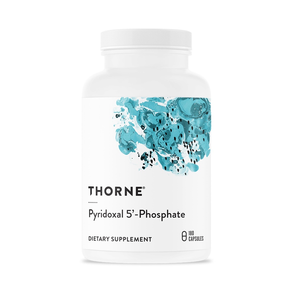 THORNE - püridoksaal 5'-fosfaat - bioaktiivne vitamiin B6 (püridoksiin) lisand energia tootmiseks ja neurotransmitterite sünteesiks * - 180 kapslit