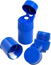 EZY DOSE 3 Compartment Pill Crusher, Lõikamine ja jahvatamine, igapäevane kasutamine, ohutult lõigatud pillid, vitamiinid, tabletid, täpne ja lihtne lõikamine, roostevabast terasest plaat, eemaldatav joogikarp, sinine, BPA tasuta