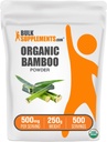 BulkSupplements.com Orgaaniline Bambusepulber - Silikalisandid, Bambuselisand - Gluteenivaba, 500mg per Serving, 250g (8,8 oz) (pakk 1)