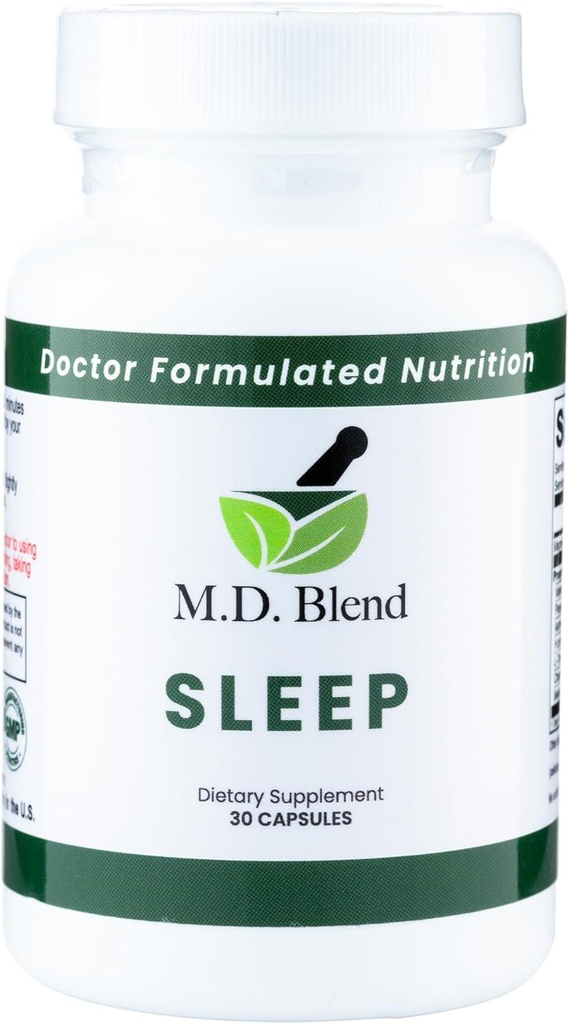 Sleep - Natural Supplement koos L-Theanine, Ashwagandha, Magneesium, Valerian Juur, Melatoniin - Mitte-Habit Forming valem sügava une ja noorendav puhata - 90 kapslit