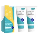 Dimora 2 Packs 6oz Hydrogel Esmaabi salv, põletusrõõmu rahustav geel, naha parandamise kreem hädaolukorras põletamiseks, operatsioonijärgsed sisselõiked, sinikad, Debridement Haavahooldus