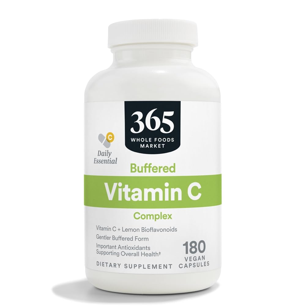 365 poolt kogu toiduturg, puhverdatud Vit C w / Bioflavonoidid 500 MG, 180 CT