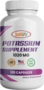 HealthLife kaaliumilisand, 1020 mg,60 serveerimist, 120 kapslit, kaaliumvesinikkarbonaat