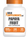 BulkSupplements.com Papaya puuviljaekstrakti kapslid - Carica Papaya, taimsed toidulisandid - gluteenivaba, 1000mg, 2 kapslit serveerimise kohta, 240 loend (pakk 1)