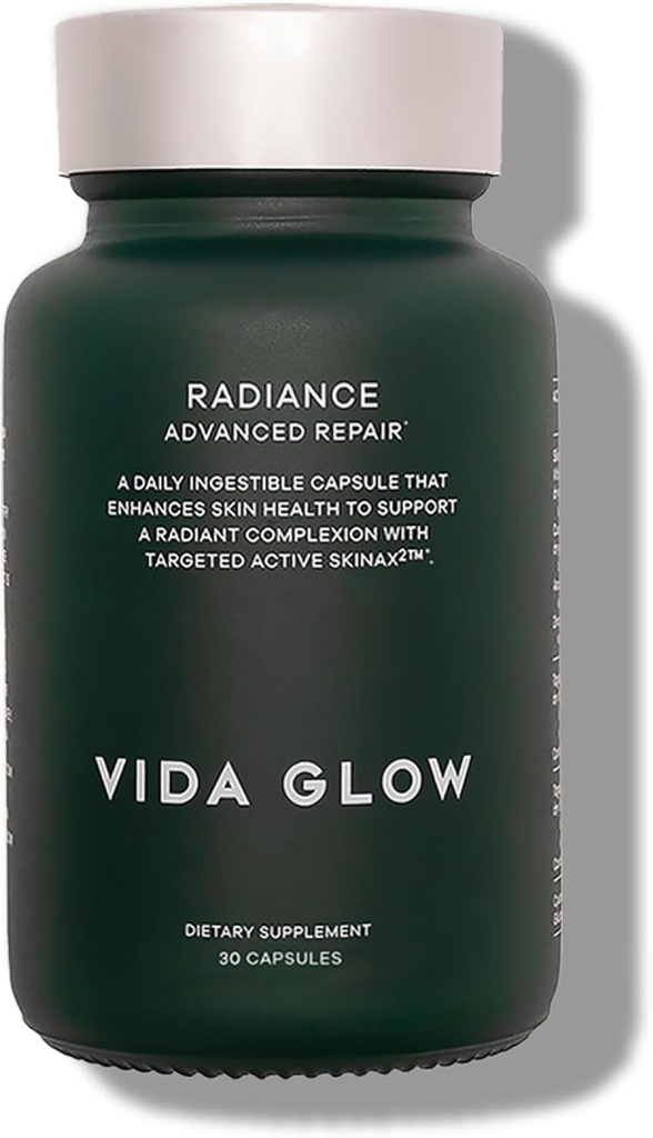 Vida Glow Radiance Supplement kapslid - Anti vananemist täiendada - suunatud tume laigud, ebaühtlane nahatoon, punetuse leevendamine - soodustab hõõguv nahk | 30 Servings