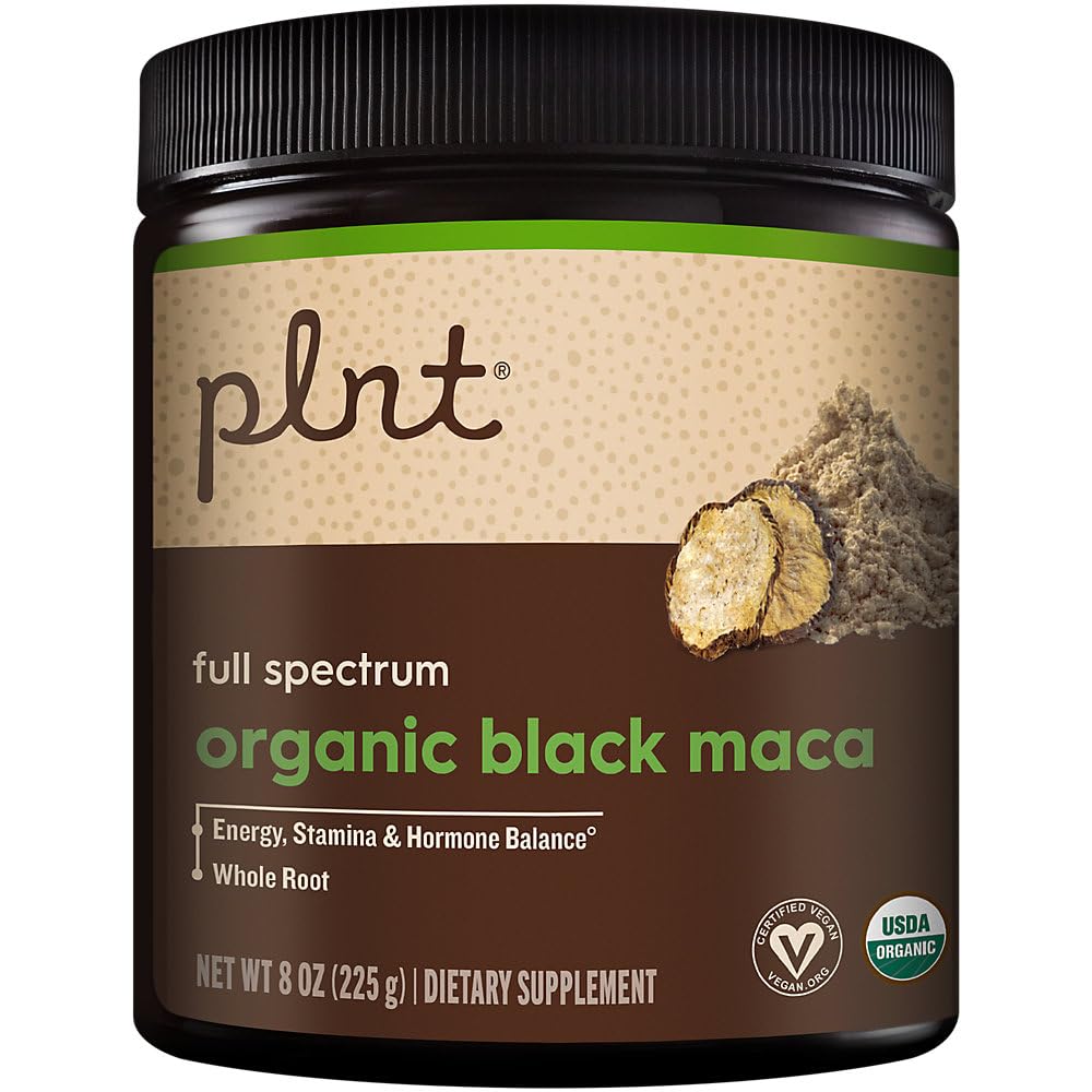 Orgaaniline must Maca pulber täisspekter - toetab energia, vastupidavuse ja hormoonide tasakaalu (8 oz. / 45 Servings)