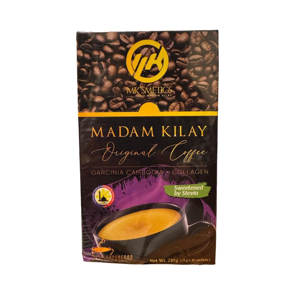 Slimming-K kohv Madam Kilay, Fat Burner + kollageen (21 g), 10 krahv (pakk 1)
