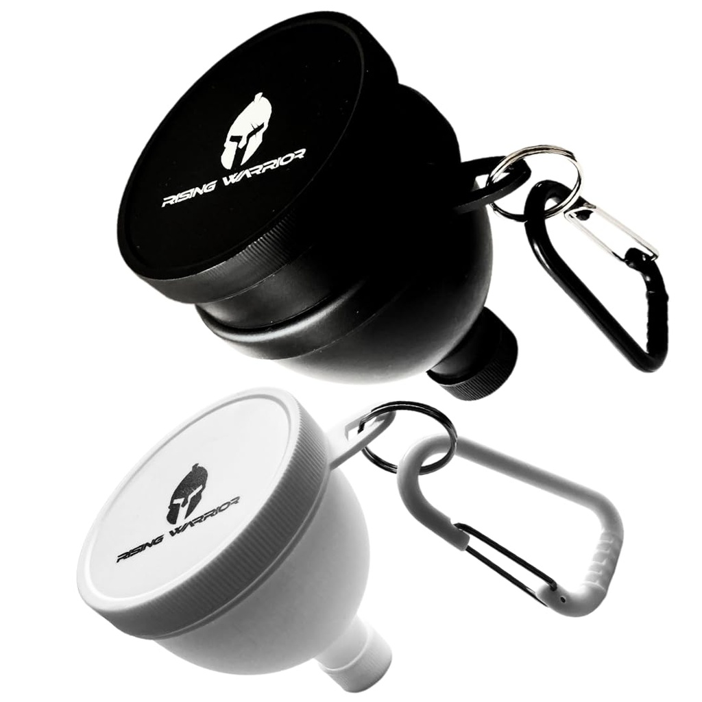 Väike ja suur 2-pakk | Kaasaskantav valgupulber veepudeli lehter | Ideaalne enne treeningut, BCAA-d ja valgupulbrit | Keychain Water Bottle Supplement Container to-Go