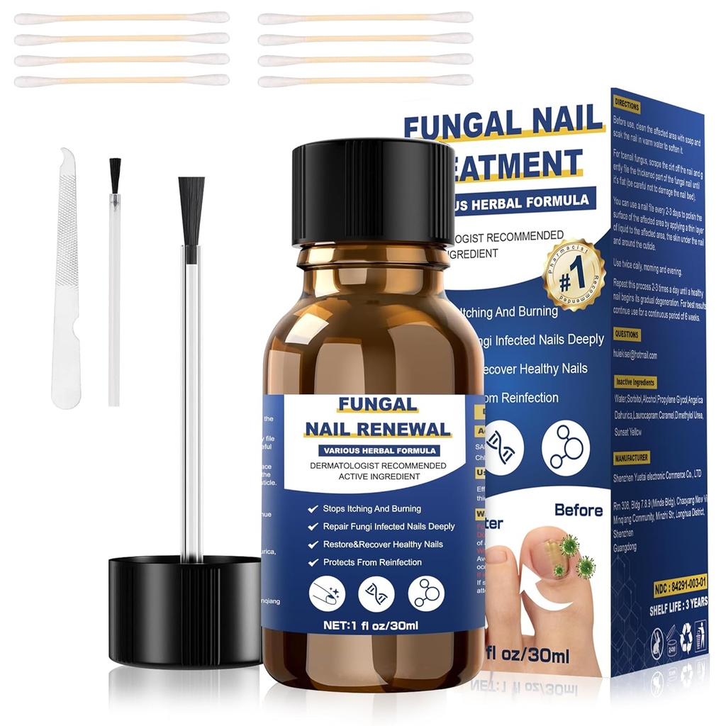 Varbaküünte seente ravi, jalgade seente ravi ekstra tugevus, kopsu küünte ravi, varbaküünte seente ravi seente kollase varbaküünte ravi (1fl oz / 30 ml)