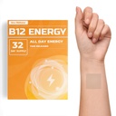 Veru Wellness B12 Energy Patch - Energy, Focus - B12, C, B6, Raud, Guarana ja Garcinia Cambogia Kasuta ainult 32 Loe