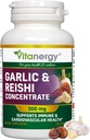 Küüslauk & Reishi kapslid - Kardiovaskulaarne tervis & immuunsuse tugi - Potent Whole Bulbs Extract, No Aftertaste - 120 Vegan Caps