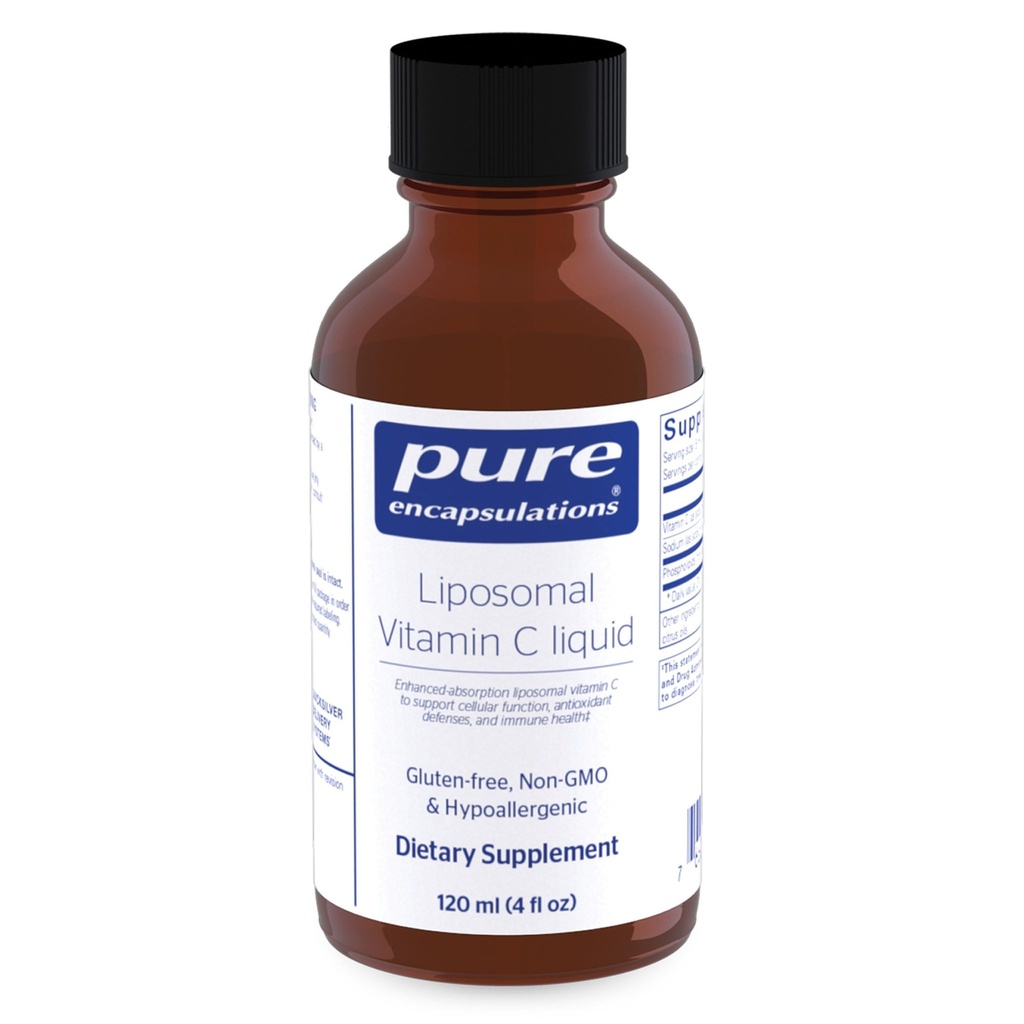 Puhas kapseldamine Liposomaalne C-vitamiin | Rakufunktsiooni, antioksüdantide kaitse ja immuunsüsteemi tervise toetamine * 4 fl. oz.