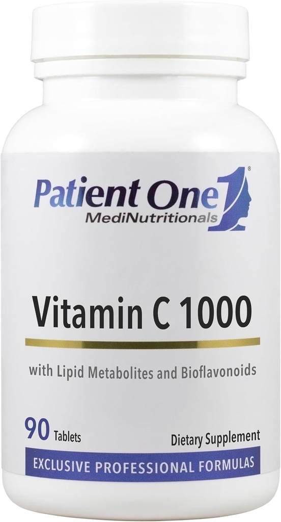 Patsient Üks C- vitamiin 1000 mg | Täiendus immuunsüsteemi tervise toetamiseks * | Lipiidimaatriks Plus bioflavonoidid tõhustatud imendumiseks | 90 tabletti