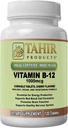 Tahir Halal Vitamiin B12 1000mcg: suurendab energiat, ainevahetust ja närvisüsteemi tervist. Vegan & Taimetoitlane, piimavaba, 120 närimistabletti. Made in USA - Certified Halal.