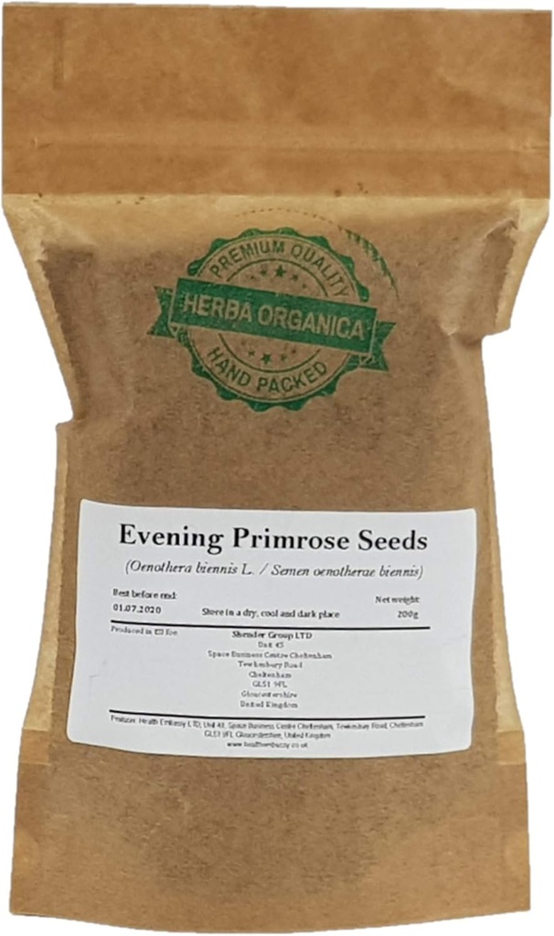 Herba Organica Evening Primrose Seeds - Oenothera Biennis L (200 g)