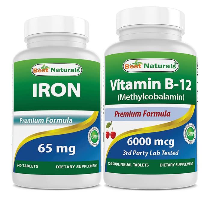 Raud 65 mg ja vitamiin B12 6000 mcg