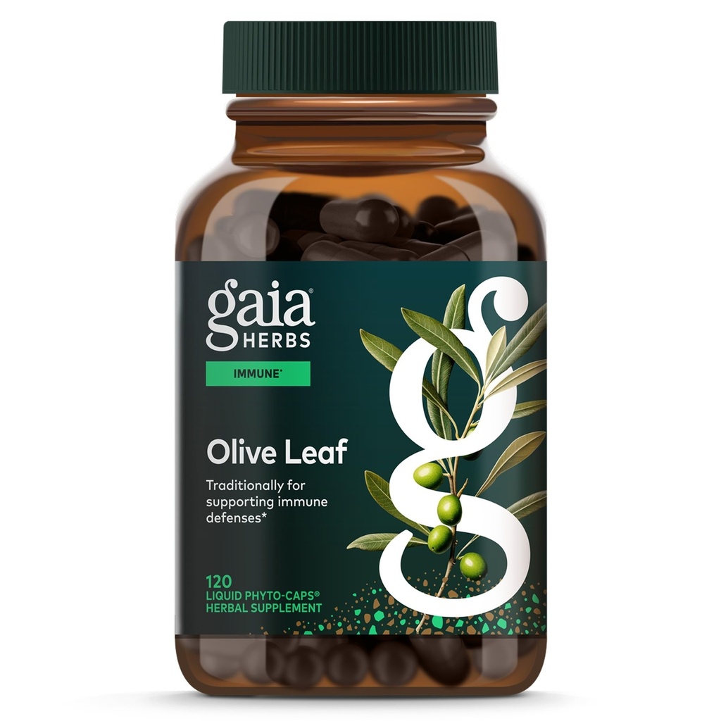 Gaia maitsetaimed Oliivileht - Traditsiooniline immuunsuse tervisetoetus - Immuunsüsteemi lisa koos oliivilehe ekstrakti ja oleuropeiiniga * - 120 Vegan Vequid Phyto-Caps (60-päevane pakkumine)