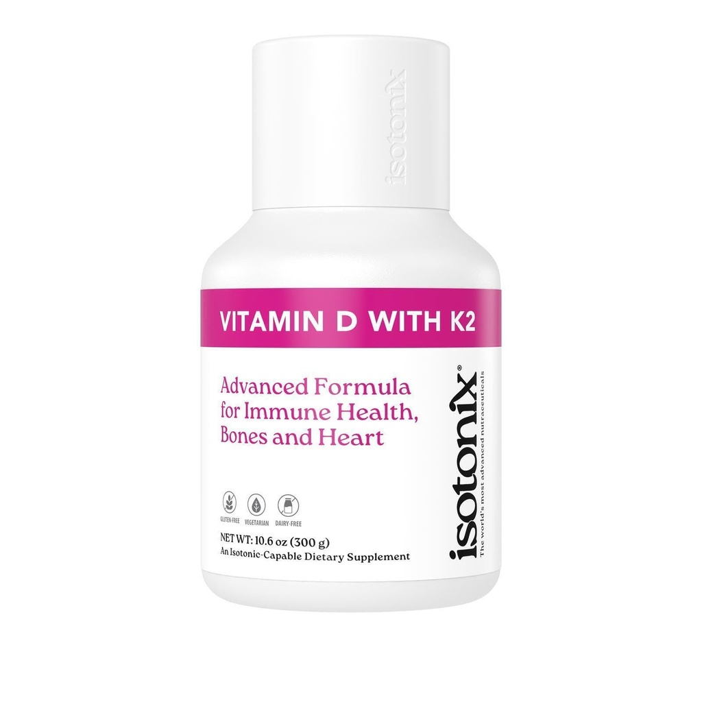 Isotonix D-vitamiin koos K2-ga soodustab normaalset luu mineraalide tihedust, soodustab tervislikke artereid, aitab säilitada luude tervist, toetab immuunsüsteemi tervist, Turu-Ameerika (90 serveerimist)