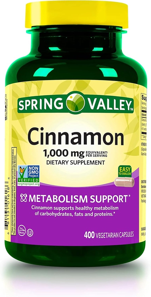 jogi Kaneeli Toidulisand, 1000 mg Metabolism Toetada Toidulisandit 400 Loe