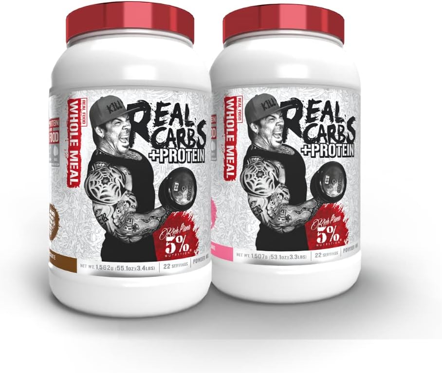 5% Toitumine Reaalsed Süsivesikud + Valk (2 Pack Bundle) | Puhas Mass Gainer Valgu Pulber | Reaalne Toidu Süsivesikute Kütus Enne Treeningut / Pärast Treeningu Taastamise Toit (Šokolaad + Sünnipäeva Kook)