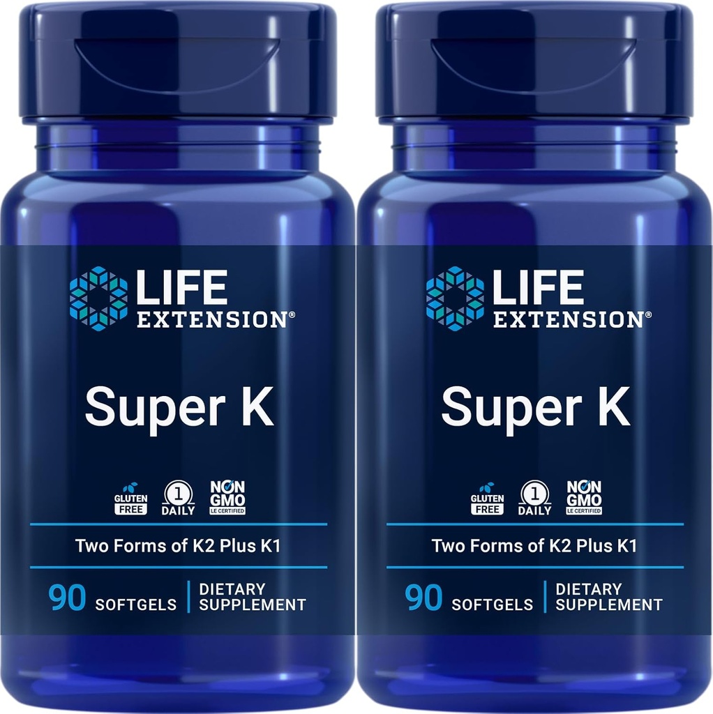 Life Extension Super K, 90 Softgels (pakk 2)