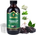 Elderberry siirup aitab tugevdada immuunsüsteemi. Elderberry Kontsentratsioon Elderflower, Thyme ja Peppermint. Ei lisatud suhkrut. Maitsev. 24 päeva / pudel. (1-pakk)