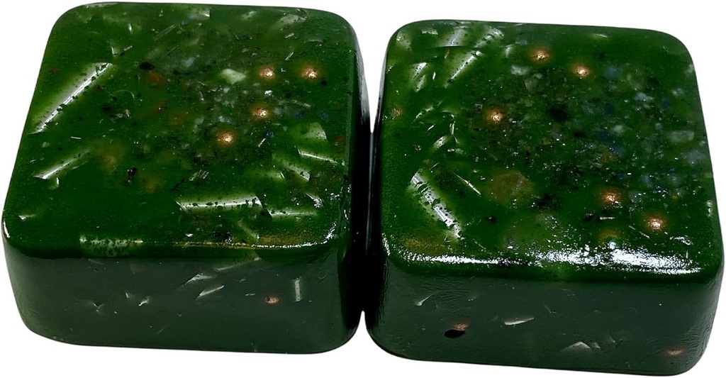 Green Chromium Oxide 2 Mini Cube Tower Busters Crystal Orgone (roheline kroomoksiid)