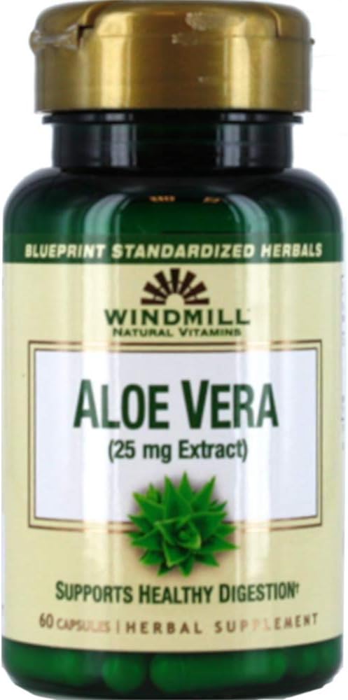Tuuleveski looduslikud vitamiinid Aloe Vera (25mg ekstrakt) 60 kapslit (pakk 1)