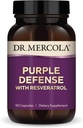 Dr Mercola Purple Defense - suure tugevusega antioksüdantide tugi - viinamarjaseemnete ja nahaekstraktiga - toetab südame-veresoonkonna ja aju tervist - 90 kapslit