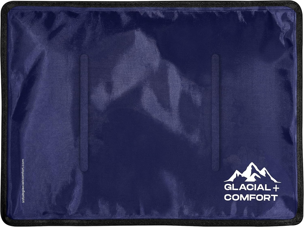 Glacial Comfort Suur Gel Ice Pack vigastuste taaskasutatav - (15" x 11") Külmad padjad seljavalu, puusa, põlve, õla, lihaste tüved, migreen ja sünnitusjärgne taastumine, Flex tehnoloogia - Compression Pad.