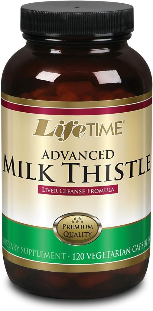 LIFETIME Piimaohakasegu Maksapuhastusvorm | Dandelioni juure ja kurkumiga (120 CT)