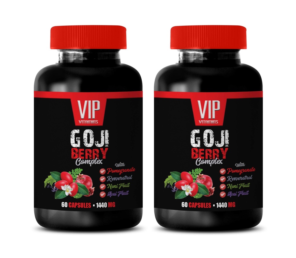 antioksüdant täiendada - GOJI BERRY COMPLEX - POMEGRANATE, RESVERATROL, NONI, ACAI - granaatõuna E-vitamiini naha - antioksüdant toidulisandeid - antioksüdante vitamiine - 2 Bot 120 Caps