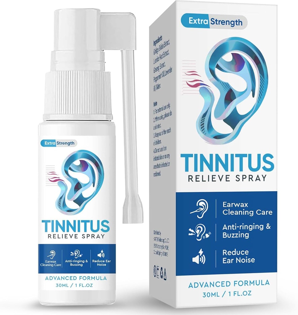 TUHIMO Tinnitus Relief Ringing kõrvad, Tinnitus Relief kõrvatilgad, Vähendada Kõrvamüra ja parandada kuulmist, 30 ml