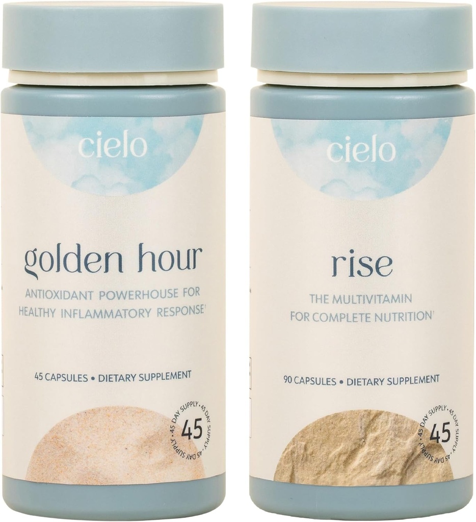 Cielo Golden Hour Antioxidant & Rise Multivitamiinide komplekt - 45 päeva pakkumine