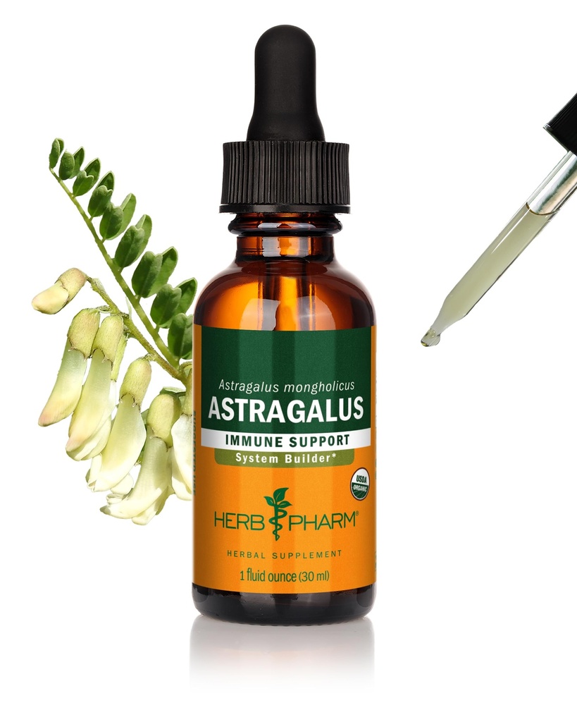 Herb Pharm sertifitseeritud orgaaniline Astragalus Vedel Ekstrakt immuunsüsteemi toetuseks - 1 Oz