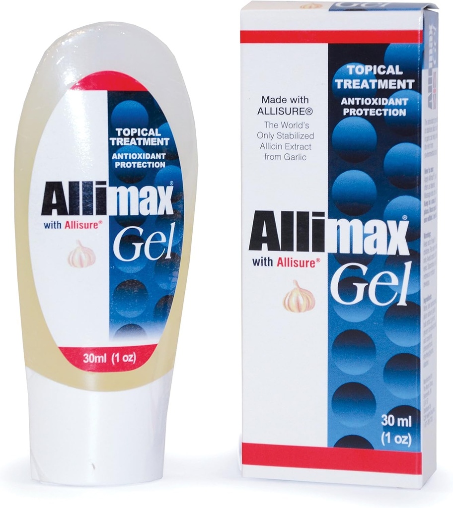 ALLIMAX Vedel paikne geel (30 ml = 1fl.oz) - küüslaugu ekstrakt Looduslik nahahooldusgeel - Unisex - Täiskasvanud, kes on huvitatud looduslikust nahahooldusest