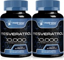 TÄIELIK LABSRX Resveratrool 1000 mg kapslid - 240 loend - Jaapani Knotweed ekstrakt Resveratrool - 2 pakendis