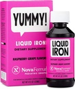 NovaFerrum Yummy | Pediaatrilised tilgad Vedel raualisandit imikutele ja väikelastele | Vedel raud lastele | 15 mg rauda 1 ml annuse kohta | vanuses 4 & alla | Gluteenivaba sertifitseeritud | Suhkruvaba | Vaarika