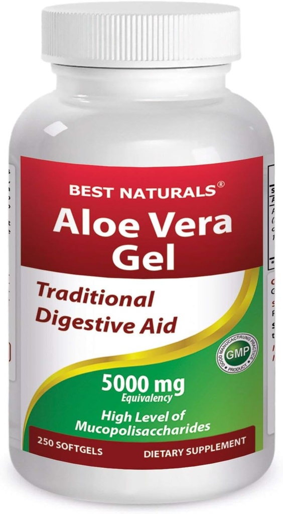 Parim looduslik Aloe Vera Gel 5000 mg 250 Softgels