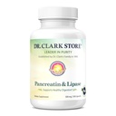 Dr Clark Pankreatin ja Lipase Ensüümilisa, 500mg, 100 želatiinkapslit