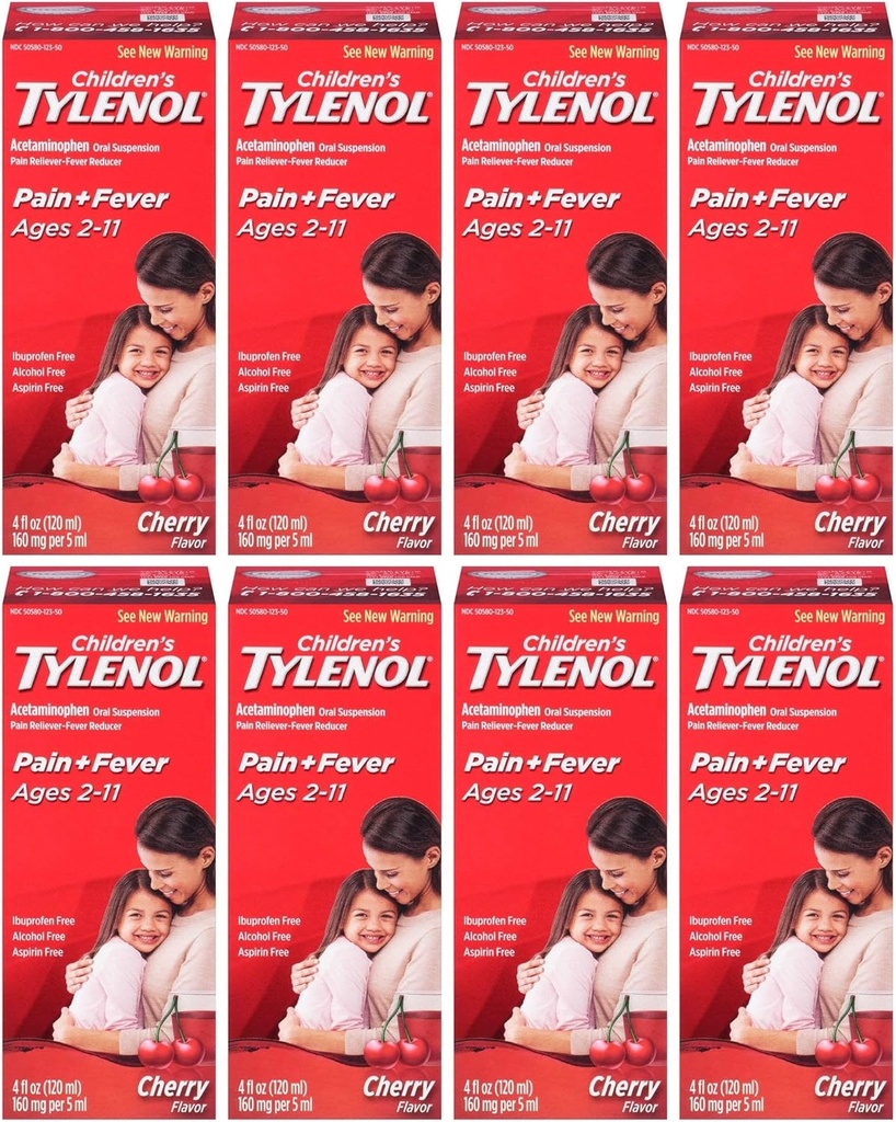 Tylenol Chld Cherry Liq Suurus 4z Tylenol Laste kirss Blast Suukaudne suspensioon