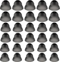 30 Pcs Kuppel Kuulmisabi Silikoon Kuulmisabi Domes Kuulmisabi Võimsus Keskmine Võimsus Väikesed Sulgekõrva Näpunäited Kuulmise Otsene Suur Võim Kuulmise Heli Aksessuaarid (Must)