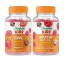 Elujõulised tsingilapsed + Biotiinilapsed, Gummies Bundle - suurepärane maitse, vitamiinilisand, gluteenivaba, GMO-vaba, närimiskumm