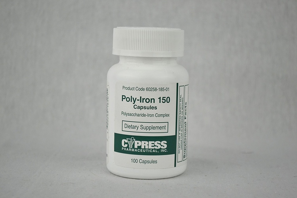 Cypress Poly-Iron 100 Caps Võrreldes Niferex 150Mg - Karp 100 - Mudel 185-01 [Tervis ja ilu]