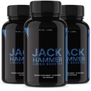 Jack Hammer Libido Booster Supplement for Men, Powerful All Natural Formula, et parandada jõudlust (180 kapslit)