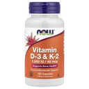 Vitamiin D-3 ja K-2 120 VegiCaps (pakk 2)