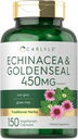 Carlyle Echinacea Goldenseal Capsules | 150 Count | Vegetarian, Non-GMO, Gluteenivaba